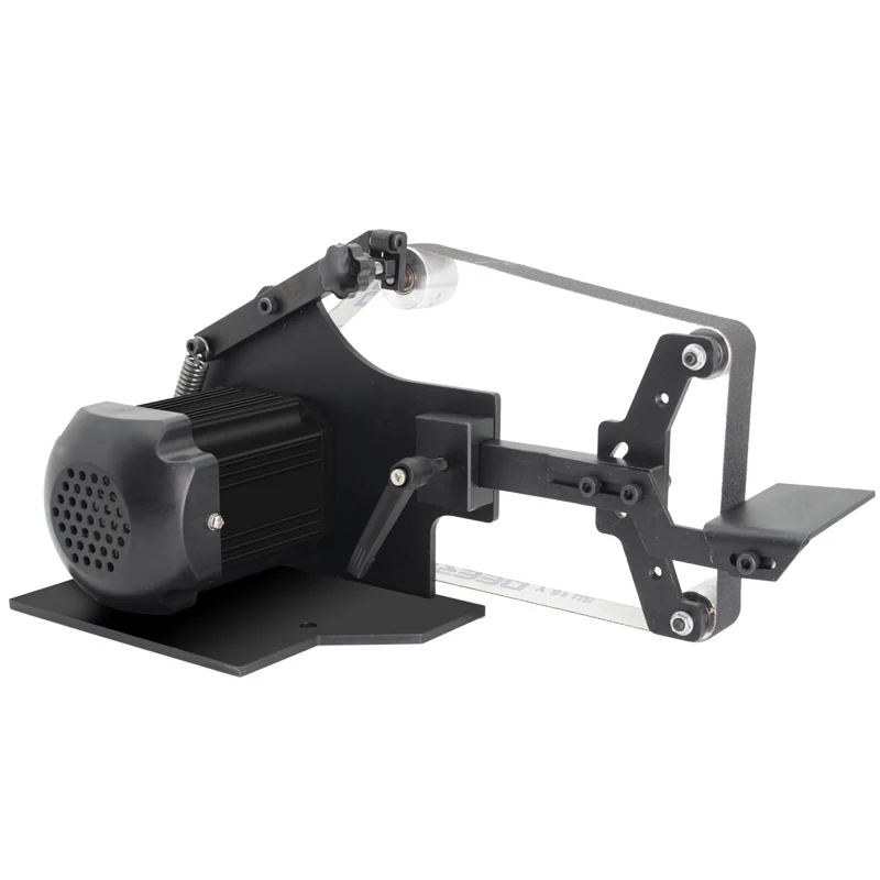 Lijadora de correa sin escobillas de 762x25mm, afiladora de ángulo fijo de 800W, máquina pulidora de bricolaje pequeña con correa abrasiva libre de 6 SD-762WS