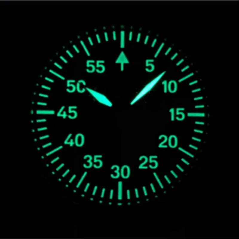 Imagem -03 - B-uhr Pilot Super Luminous Relógio de Pulso Mecânico Relógio Militar Masculino Movimento Piloto Eta6497 St3621 44 mm Movimento da Mão 1963