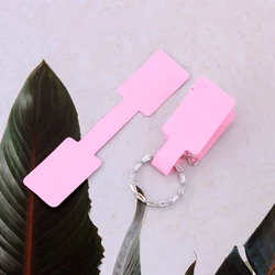 New 100pcs/lot Three Colors Blank Square Head Paper Labels Rings Sticker Fashion Jewelry Display Bracelets Price Tags Sticker