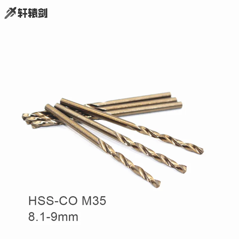1PC 8.1 8.2 8.3 8.4 8.5 8.6 8.7 8.8 8.9 9.0 milímetros HSS-CO M35 Boa Qualidade Alto Custo Torção Brocas Para Ferramentas de Torno
