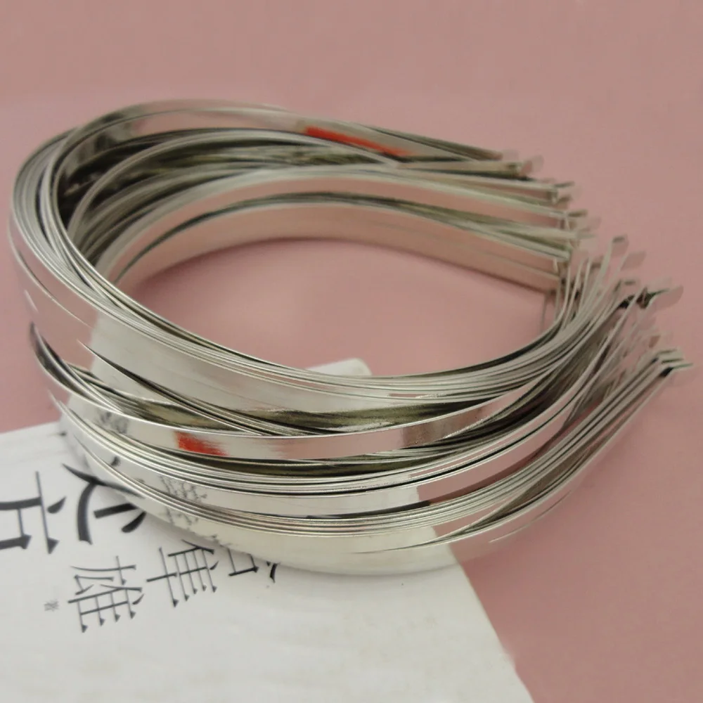 50PCS Regular 3mm 4mm 5mm 6mm 7mm Metal Hair Headbands Base Hairbands Wire Tiara Plain Hair Hoops For DIY Hair Accessories