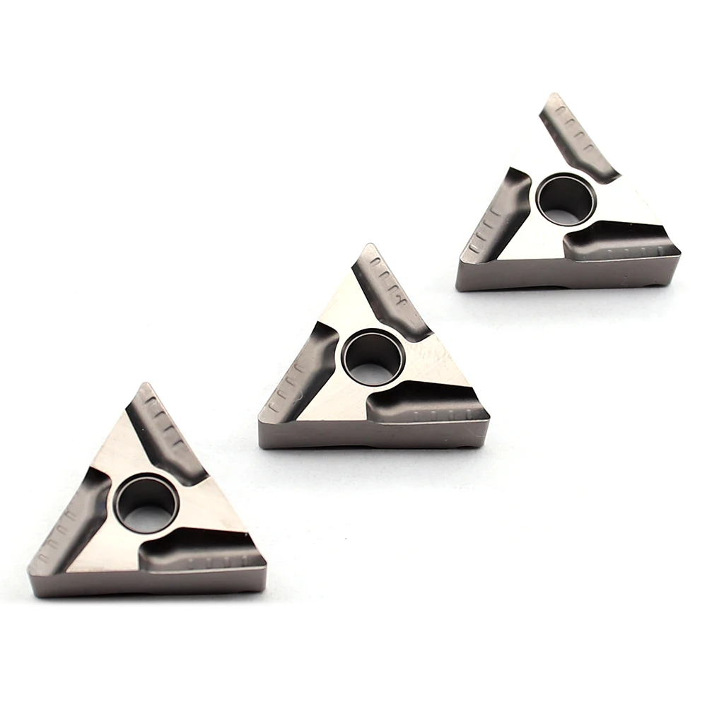 Alta Qualidade External Turning Tool, Carbide Insert, Lathe Cutter Tool, TNMG160404 L-VF CT3000, 10pcs