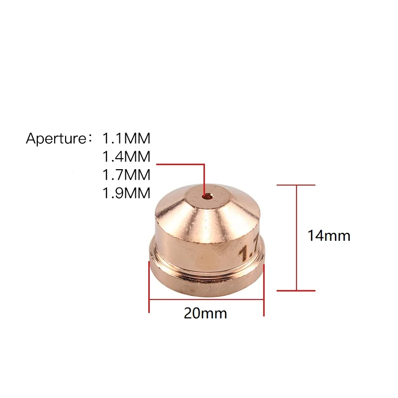 A141 obor pemotong Plasma, bagian habis pakai ujung PD0101 ( 1.1 /1.4 /1.7 /1.9mm ) & elektroda hafnium PR0101 100 buah