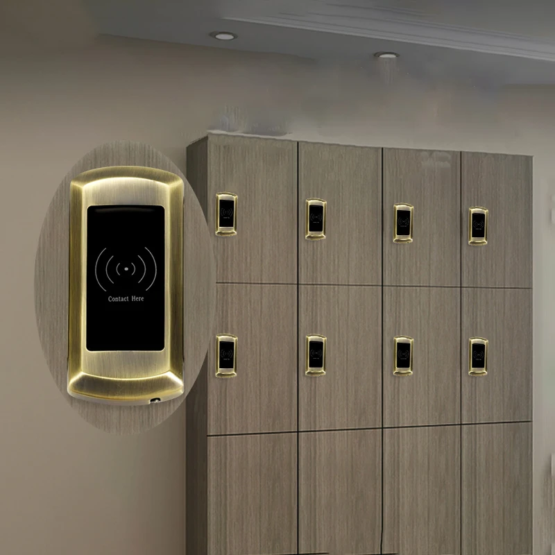 Electronic ID Locker Lock and Keys Cabinet Sauna with full waterproof Wristband Key