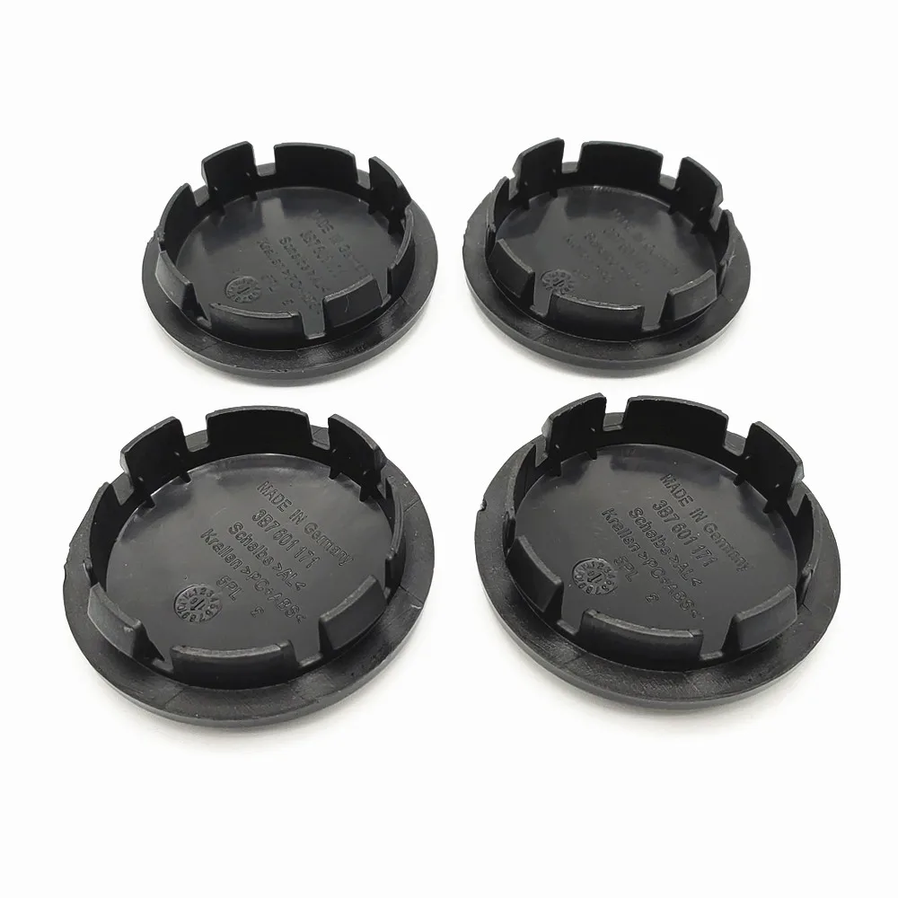 4PCS 65mm Black Car Wheel Center Caps Hub Cover 3B7601171 3B7 601 171 For Touran Beetle Golf Bora Sharan Tiguan