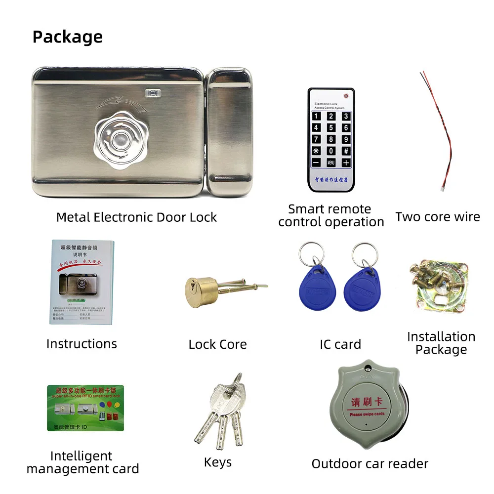 Jeatone Electronic Door Lock for Video Intercom Support Video Door Phone Remote Unlock Home Door Access Control Security System