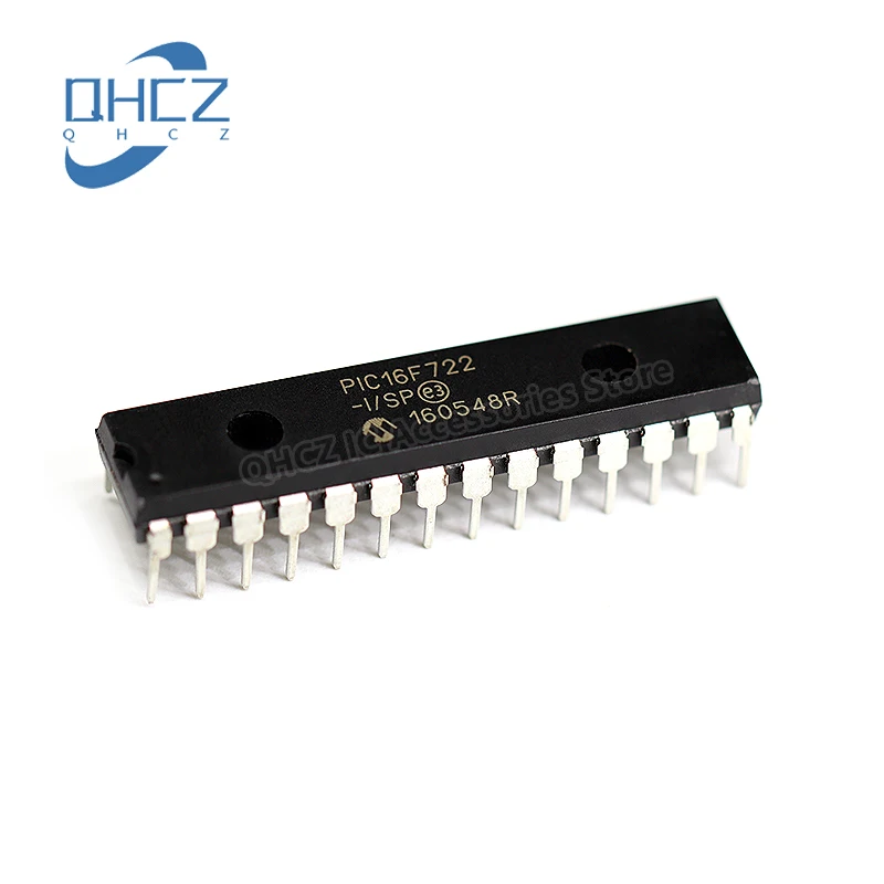 

10pcs PIC16F722-I/SP PIC16F722 16F722 DIP-28 New and Original Integrated circuit IC chip Microcontroller Chip MCU In Stock