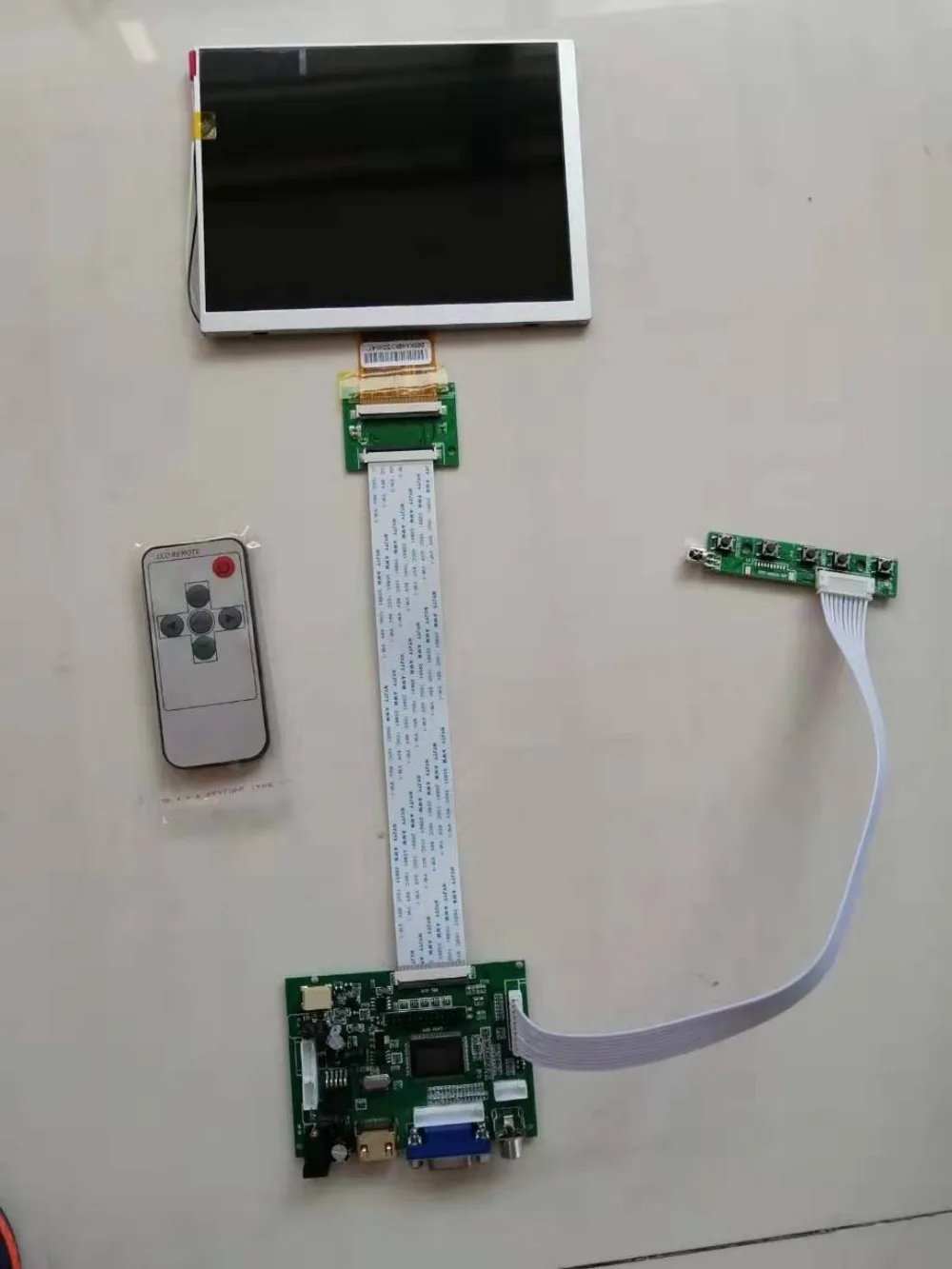 Imagem -03 - Tela Lcd Compatível com Hdmi e Vga Controle Driver Board Painel de Monitor Claa070ma0acw 800x600 70