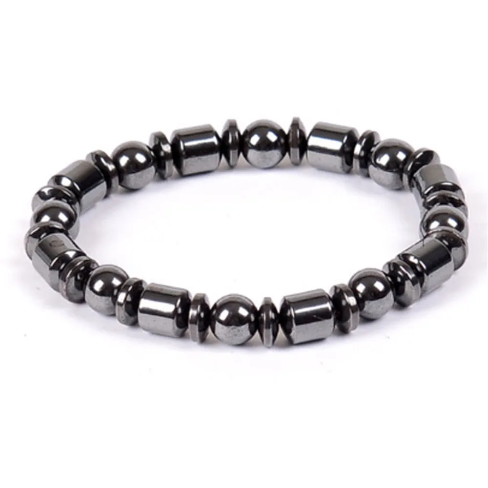 Magnetic therapy Health care Loss Weight Effective Black Stone Bracelets slimming Stimulating Acupoints Arthritis Pain Relief