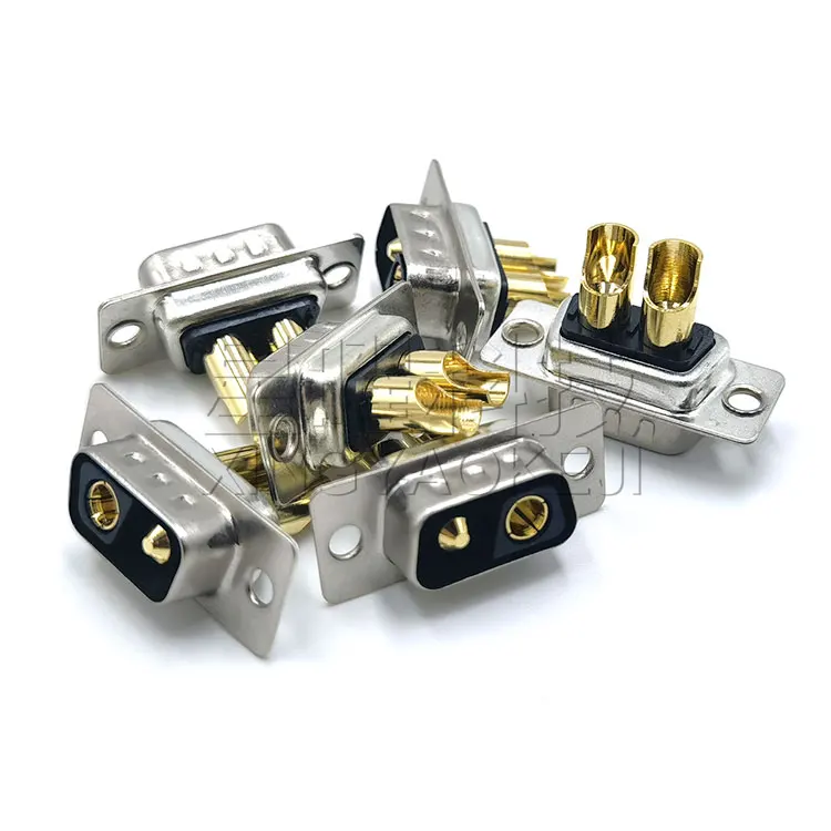 Wire type 2V2 male head High current D-SUB connector High quality 2 core mixed power supply D-SUB connector