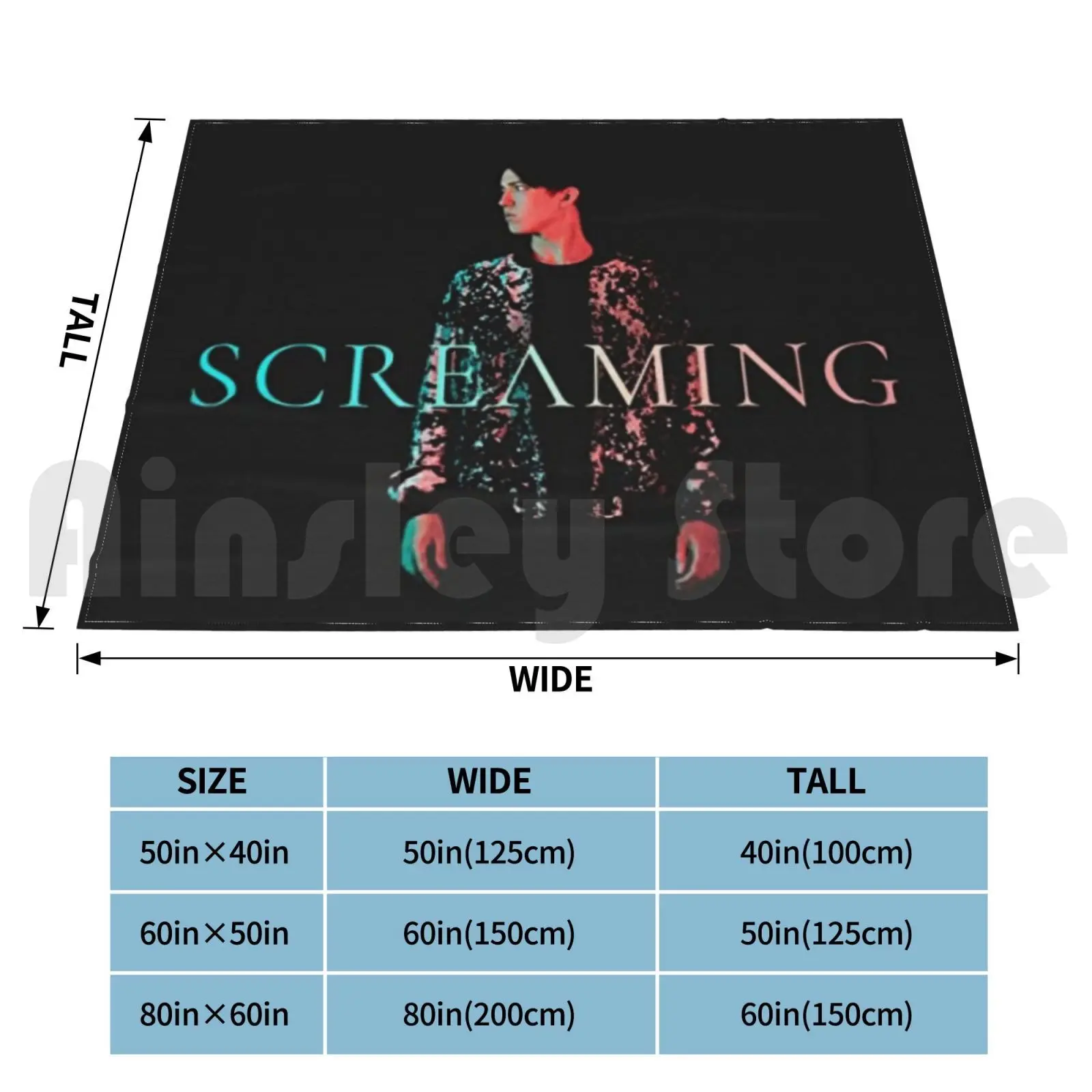 Dimash Kudaibergen Screaming Blanket For Sofa Bed Travel Dimash Kudaibergen Dimashkudaibergen Sos Thesinger