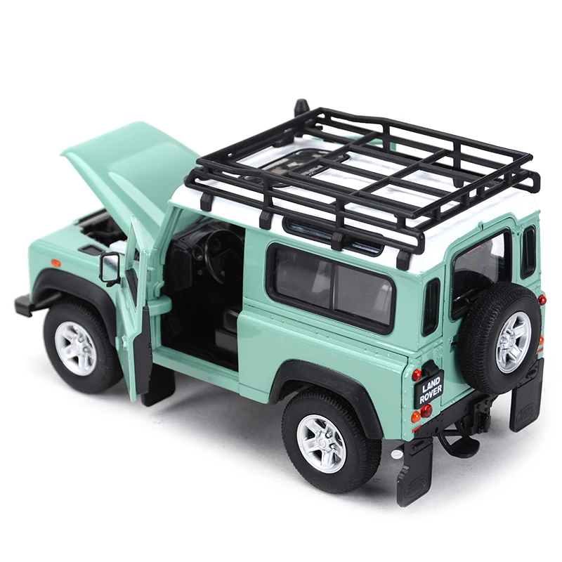 Welly 1:24 Landrover Defender SUV Car Static Die Cast Vehicles Collectible Model Car Toys