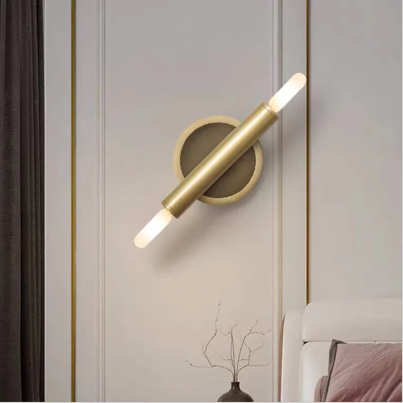 Le Pentagone Sconce post modern up down wall light Nordic wall lamp gold for bedside hotel vintage home interior decoration lamp image 2