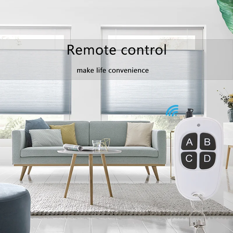 범용 무선 RF 원격 제어 컨트롤러, 게이트 차고 도어 알람 수신기용, 배터리 포함, 4 버튼, 433.92 Mhz