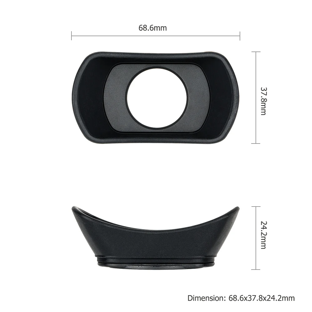 ซิลิโคนนุ่มยาวกล้อง Eyecup พิเศษสำหรับ Panasonic DC-S1H S1R S1แทนที่ Panasonic DMW-EC6ช่องมองภาพ Protector