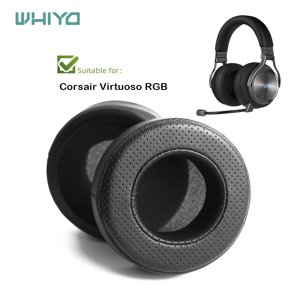 

Whiyo Replacement Ear Pads for Corsair Virtuoso RGB WIRELESS SE Headphones Cushion Sleeve Velvet Earpad Cups Earmuffes Cover