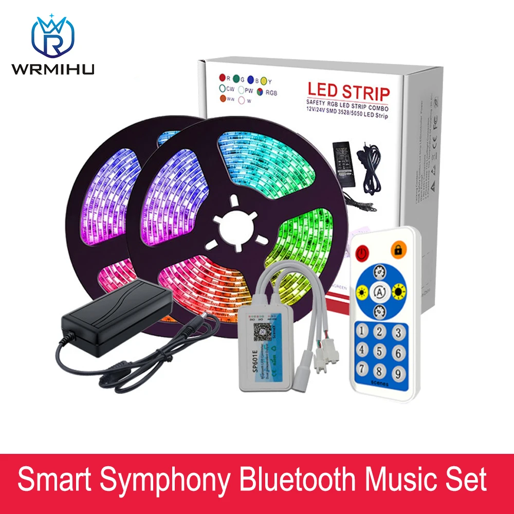 DC12V 5m SM5050-30/60leds/m IP67 Waterproof WS2811 SP601E Smart Symphony Music Light Strip Set SP1TTL Digital Signal