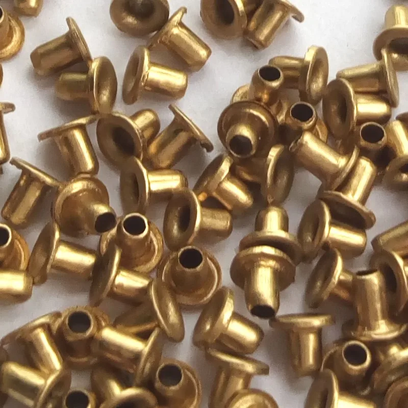 500PCS BronzeBrass Silver Metal Eyelet Scrapbook Grommet Embellishment Garment Cloth Doll Card Paper Handmade No rust Decoration