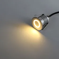 1 sztuk mała LED lampa wpuszczana W ścianę 1W 3W IP67 12V 24V wodoodporna zewnętrzna wnętrze korytarz przejście podkład podłogi krok lampa schodowa