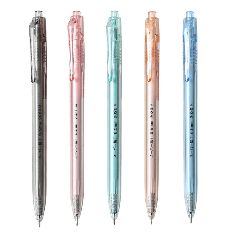 6pcs/lot 0.5mm Gel Pen Smooth Writing Hand Comfort 5 Colors Available School/Office Writing Stationery