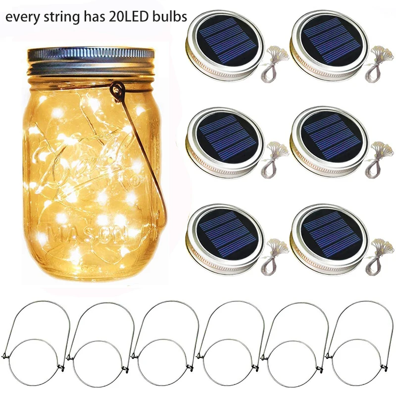 

PheiLa LED Solar Bottle Cap String Lights Waterproof Fairy Garland Light Powered by Sunlight for Hanging on Christmas Tree Decor