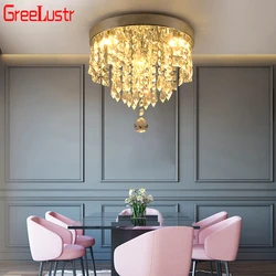 AC110V-240V Led Crystal Chandelier Ceiling Lamp Plafon Lustre For Entrance Kitchen lights Chandeliers Fixtures Home Decor