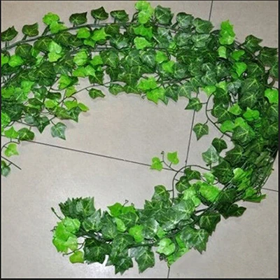 Hot Selling Fashion Cheap Wholesale Artificial Ivy Leaf Garland Plants Vine Fake Foliage Flowers Home Room Hotel Decoration