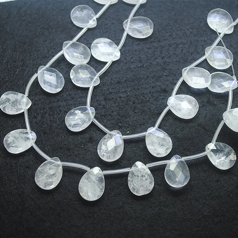 

10PCS Nature Crystal Beads Tear Drop Shape Faceted 15x20MM Jewelry Accessories And Findings For Necklace Makings