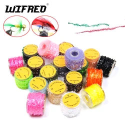 Wifero 1PC Fly Tying Material Ice Chenille 12 Color for Crappie and Panfish jigs Fly Streamers Nmyph Body Woolly Bugger Salmon