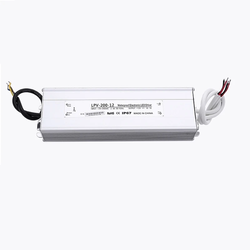 12W 25W 60W 120W 150W 200W impermeabile ip67 LED alimentatore Driver AC-DC 12V 24V 36V 48V 1A 2A 4A 5A 10A tensione costante smps