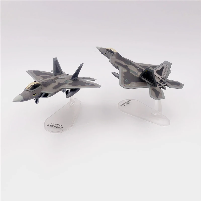 

Армия США F22 Raptor Stealth Fighter F-22 модель военного самолета масштаб 1/100 сплав