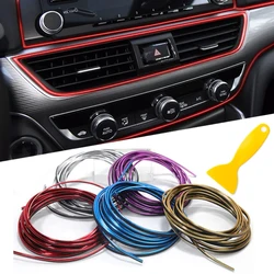 3/5/10M Car Dashboard Door Edge Insert Trim Styling Interior Gap Decorative Moulding Auto Accessories Insert Strip With Scraper