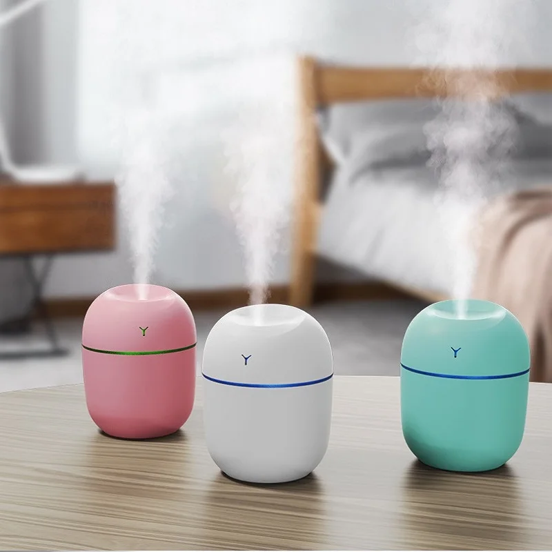 

Mini 220ML Air Humidifier USB Aroma Essential Oil Diffuser Humidificador for Home Car Office with LED Night Lamp Freshner