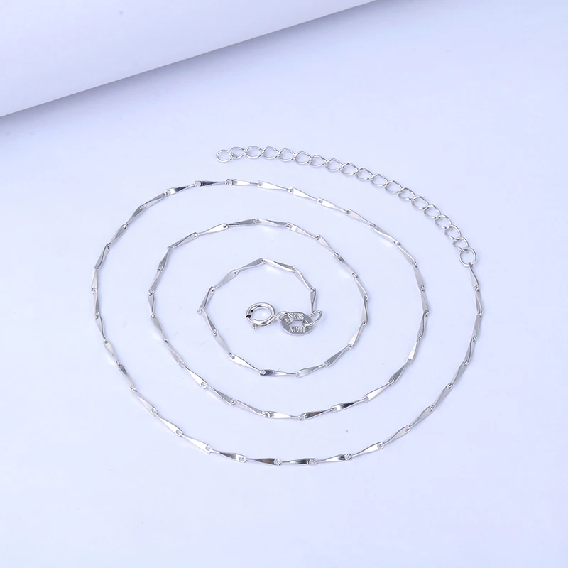 Cadena de plata de ley 925 para mujer, collares con forma de melón, cadena de eslabones