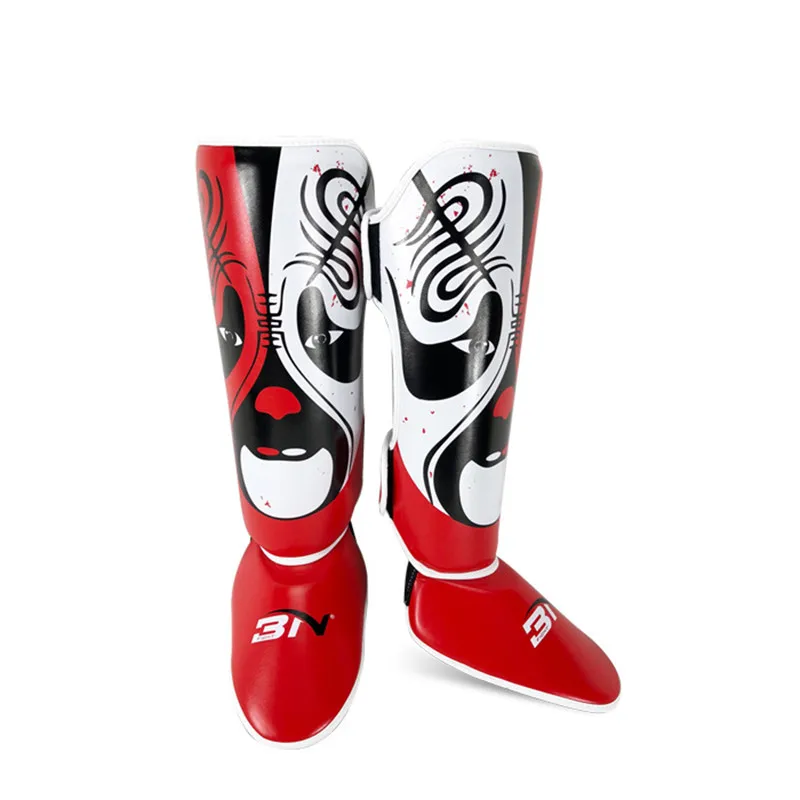 BNPRO Sparring Martial Arts Protector Pads MMA Boxing Shin Guards Muay Thai Kickboxing Legs Protection Leggings Equipment