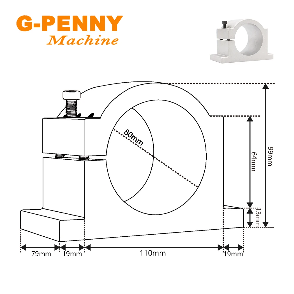 G-PENNY1.5kw ER11  Water cooled spindle motor 4 pcs ball bearings & 1.5kw QL Inverter VFD & 80MM Bracket & 75W water pump