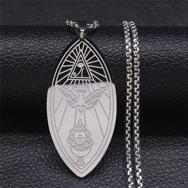 قلادة بدلاية معابد Ordo للرجال والنساء ، مجوهرات نحاسية ، غامضة ، Grimoire ، سحر ، Oto لون ذهبي ، N650S02 ، #4