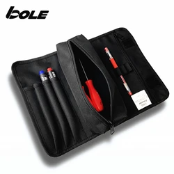 Portable multifunctional canvas thick wear-resistant tool bag hand-painted electrician tool bag small tool storage bag roll bag