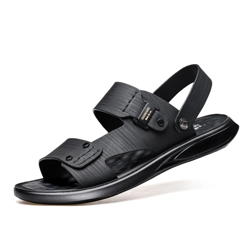 

Men Outdoor Sandals Beach Summer Slippers Leather Flip Flops Fashion Walking Casual Sneakers Anti-Slippery Breathable