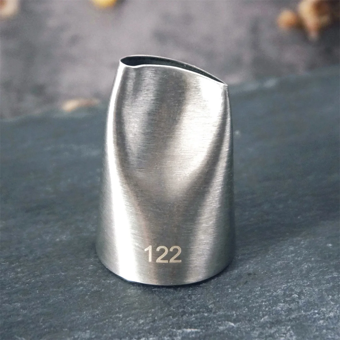 Boquilla de pétalos de rosa para decoración de pasteles, boquillas de pastelería de acero inoxidable para crema, pasta de frijol de Corea, pétalos de flores, #122