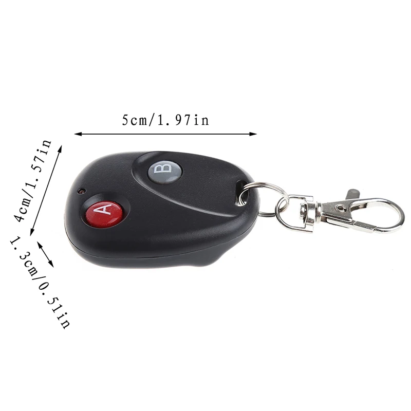 D0AC A&B Key DC12V Gate RF Wireless Remote Control Garage Door Transmitter 433MHz