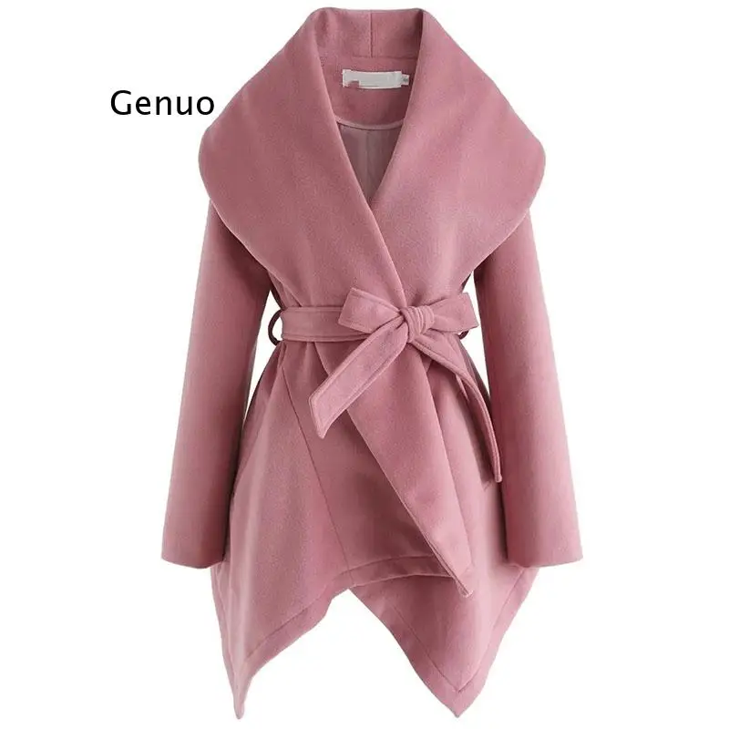 

Women Wool Blends Jackets Female Solid Coats Outdoor Outwears Slim Fit Women's Clothing Fashion Autumn Spring Jacket