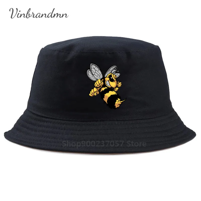 Beatle oversize Hornet Robot Fisherman Hat insect Yellow Bee stab Funny Amine WASPS bumblebee Bucket Cap