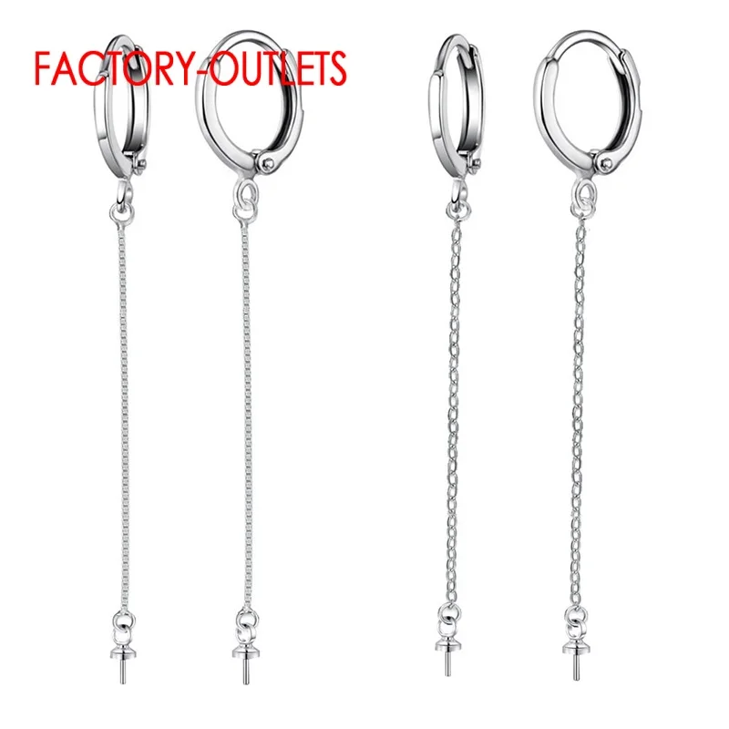 Factory Outlet Dangle Earrings Findings For Women DIY Jewelry 925 Sterling Silver Earrings Jewelry Findings Wholesale