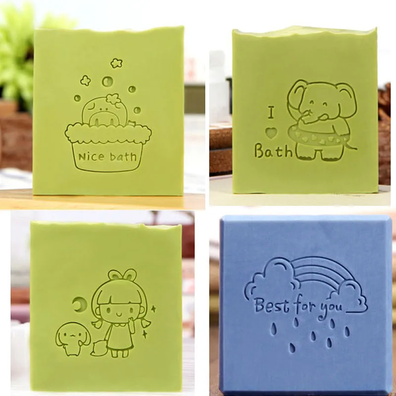 Transparent Acrylic Soap Stamp, Lovely Nice Bath Pattern, Home Cleaning, Natural Seal, Imprint, Handmade Making Chapter