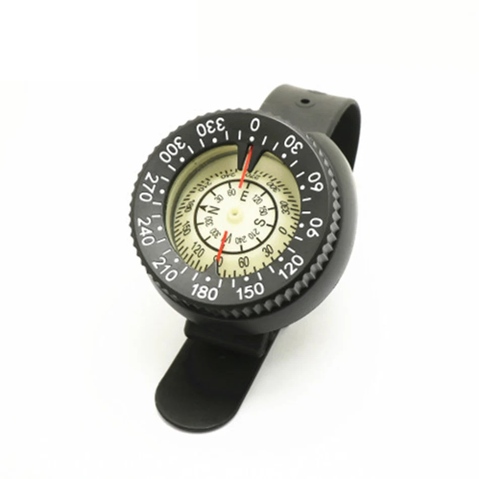 Professional Large Diving Compass Wristwatch Strong Magnetic Fluorescent Dial Corrosion Resistant Mountaineering Cycling Hiking