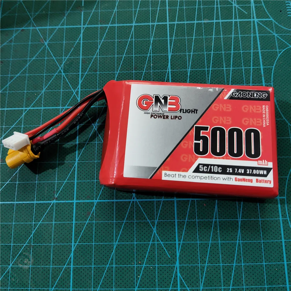 

GNB 2S 7.4V 5000mah Lipo Battery 5C for Radiomaster TX16S Jumper T16 T18 RC Radio Transmitter Spare Parts