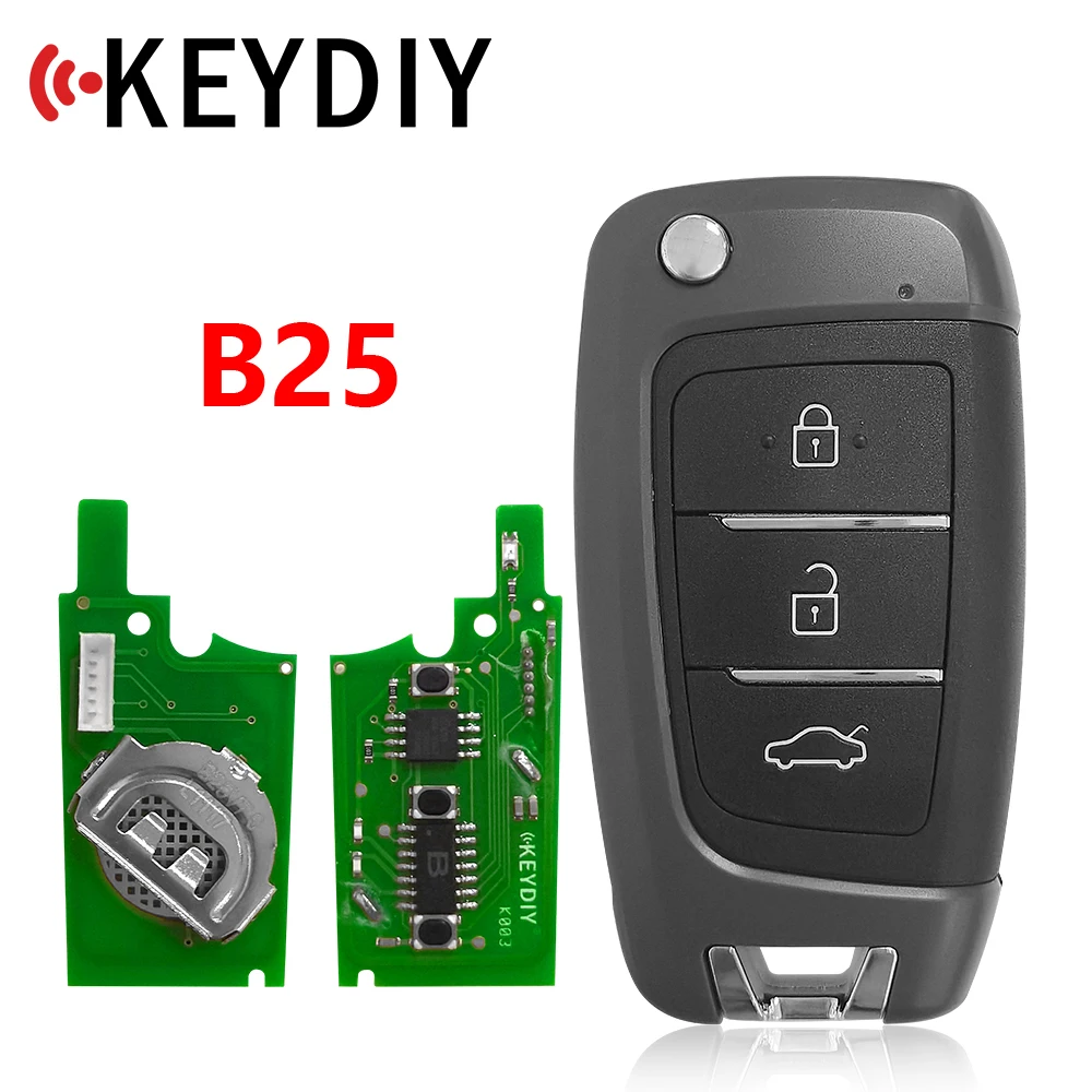 KEYDIY-llave remota Universal KD para programador de llaves URG200, KD900, KD200, Serie B, B25, 3 botones