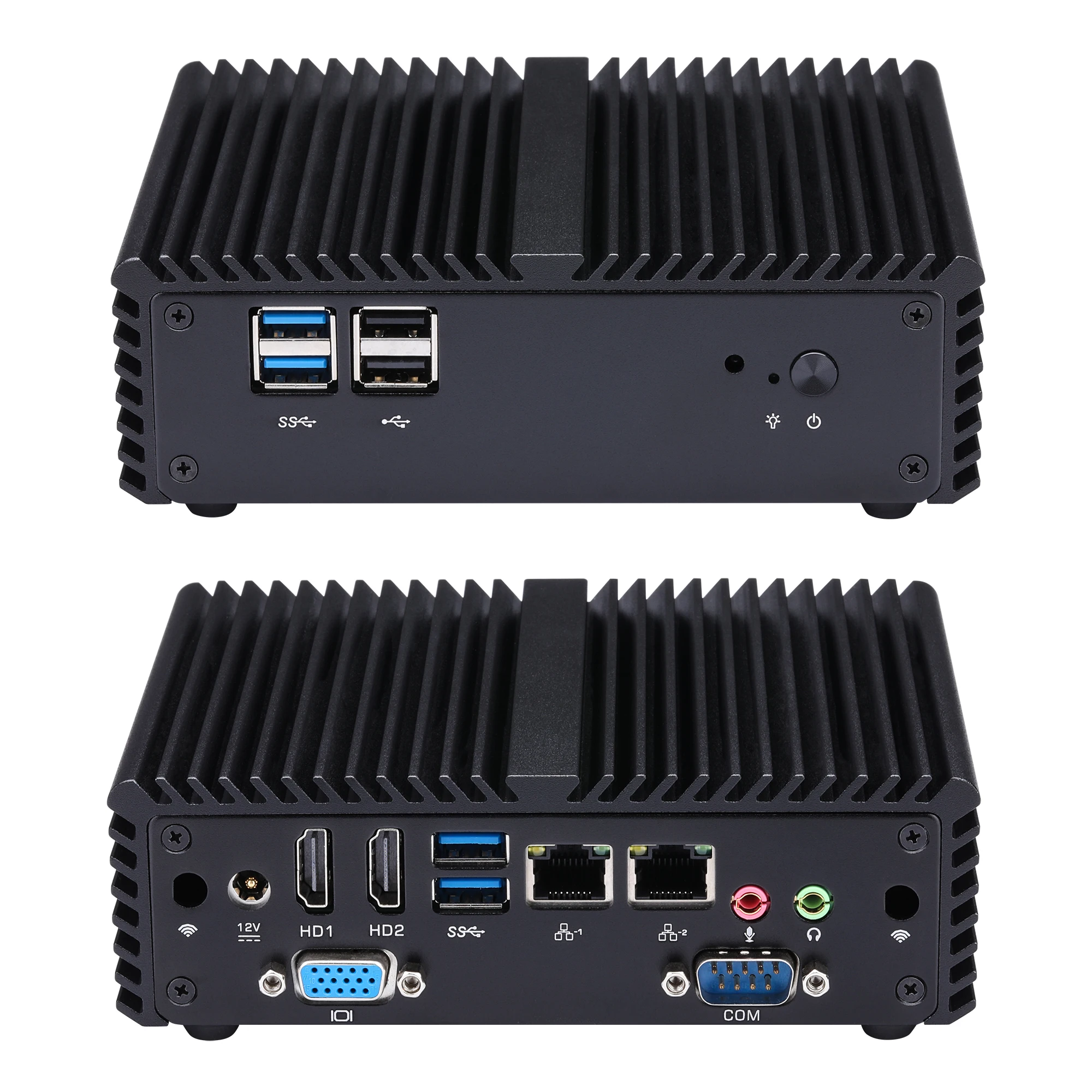 

Qotom Q150P J3160 Mini PC Computer Fanless Quad Core AES-NI Desktop (8G RAM+64G SSD)