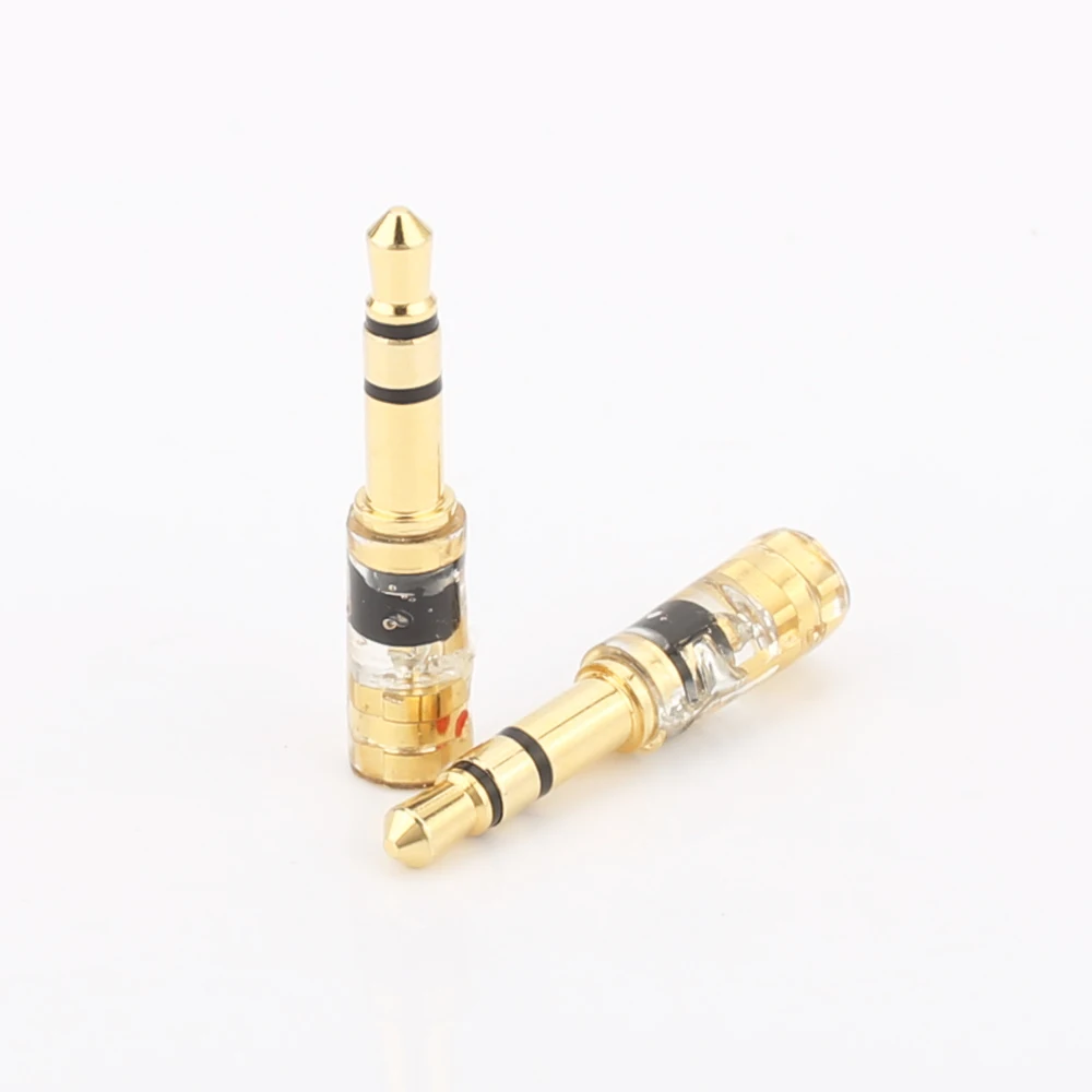 Audiocrast HP011 Mạ Vàng MMCX/.78 Mm Nữ Đến 3.5 Mm Male Adapter Dành Cho T1 T5p D600 D7100 Z1 Z1R Tiêu Cự Ellear Headpho